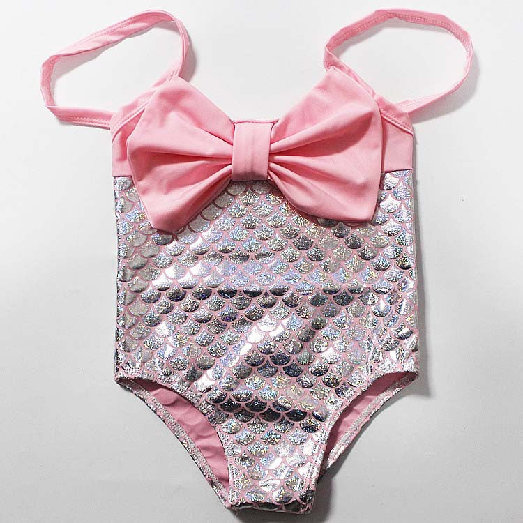 Wholesale Children's Mermaid One-piece Polyester Swimwear